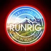 RGB Neon Sign at Runrig, Isle of Skye - Vibrant Red Lighting