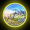 neon sign displaying Runrig on Isle of Skye in yellow