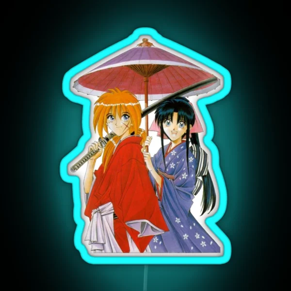Rurouni Kenshin Anime RGB Neon Sign