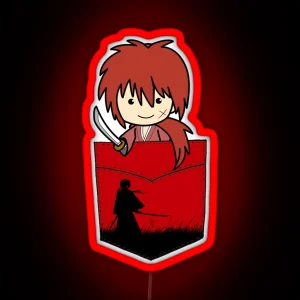Rurouni Kenshin Himura Samurai X Pouchie Led RGB Neon Sign