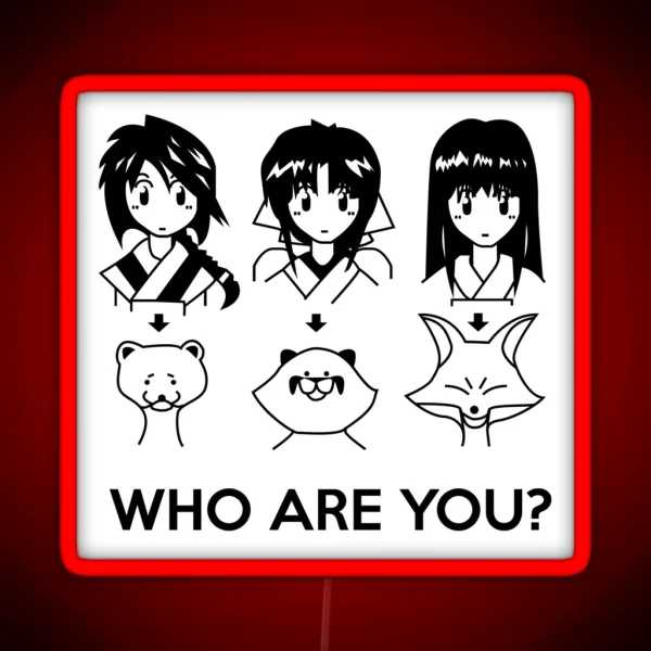 Rurouni Kenshin Ladies Who Are You RGB Neon Sign