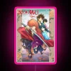 rurouni kenshin remake neon rgb pink sign