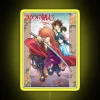 Rurouni Kenshin Remake Anime Neon Sign RGB Yellow Vibrant Design.