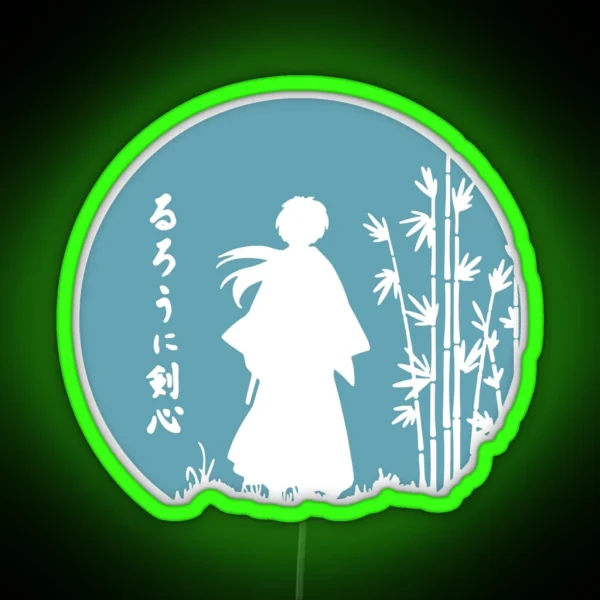 Rurouni Kenshin Retro Vintage Blue Led RGB Neon Sign
