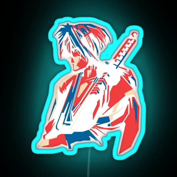 Rurouni Kenshin Retro Vintage RGB Neon Sign