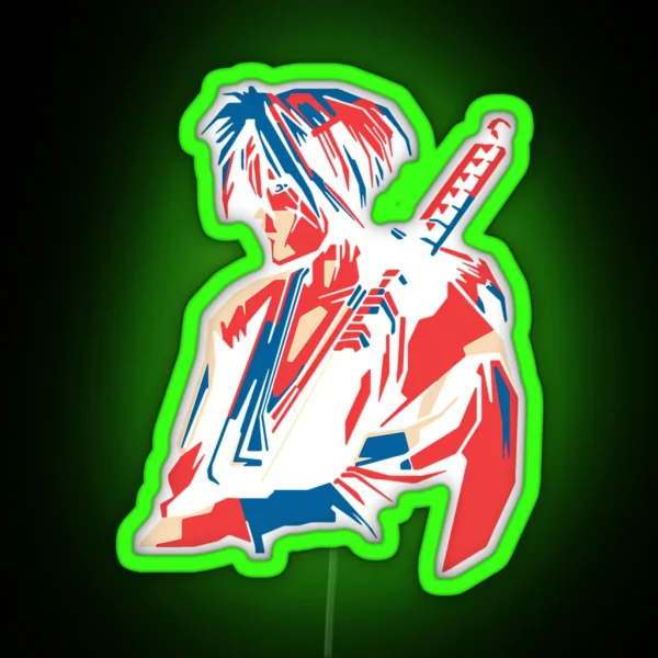 Rurouni Kenshin Retro Vintage RGB Neon Sign