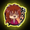 Stunning Rurouni Kenshin neon sign featuring vibrant RGB lighting effects.