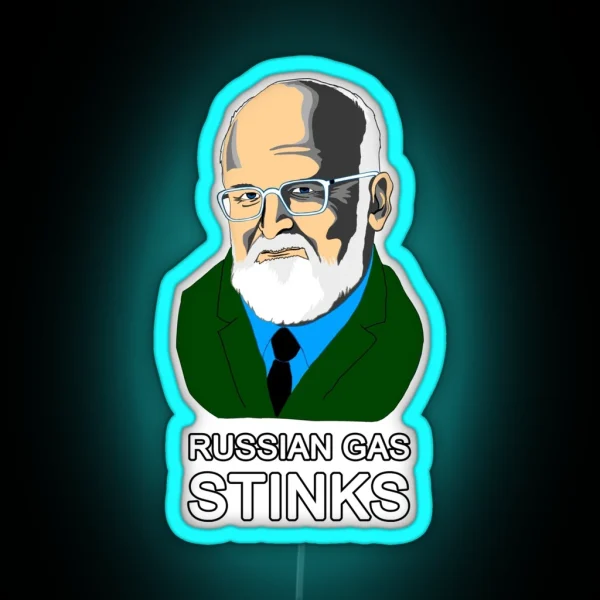 Russian Gas Stinks RGB Neon Sign