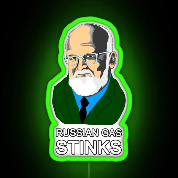 Russian Gas Stinks RGB Neon Sign