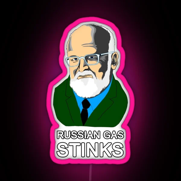 Russian Gas Stinks RGB Neon Sign