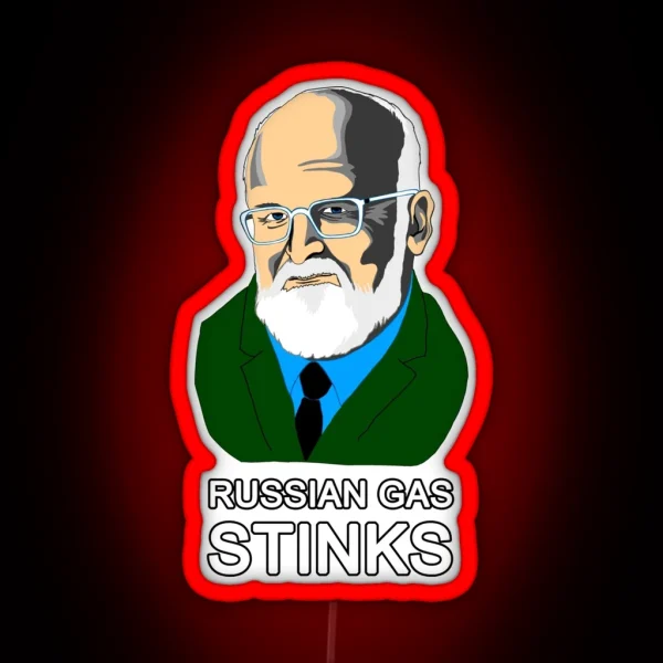 Russian Gas Stinks RGB Neon Sign