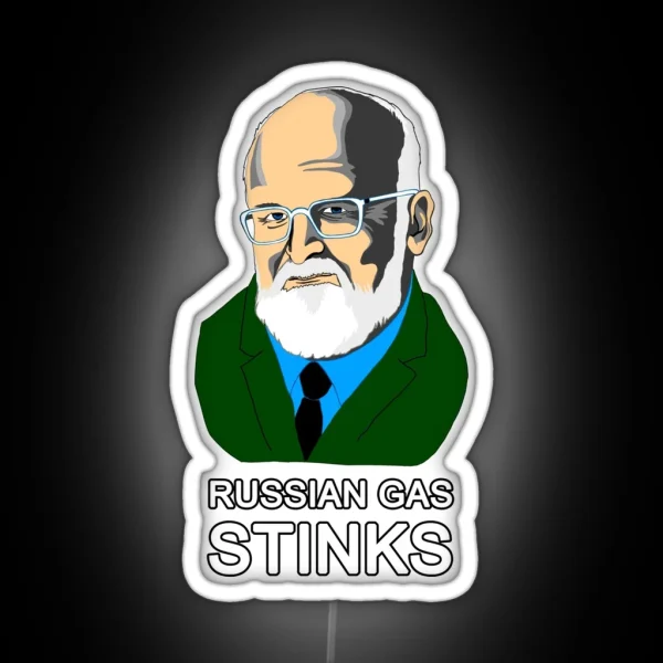 Russian Gas Stinks RGB Neon Sign