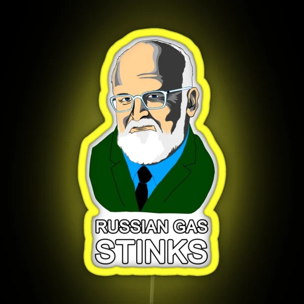 Russian Gas Stinks RGB Neon Sign