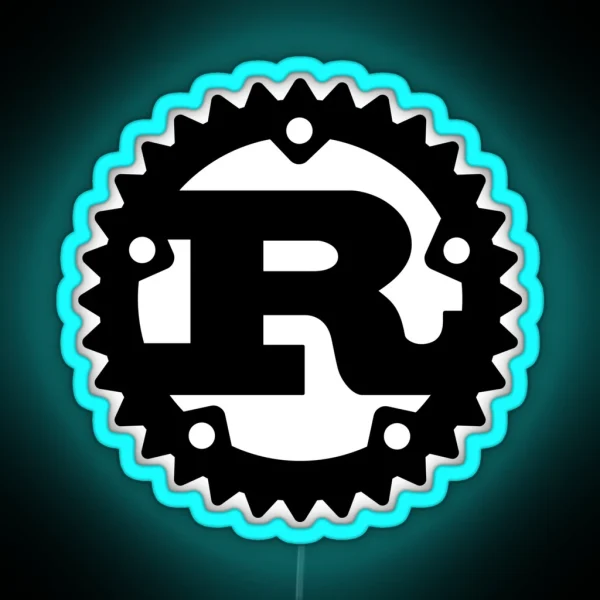 RUST Logo RGB Neon Sign