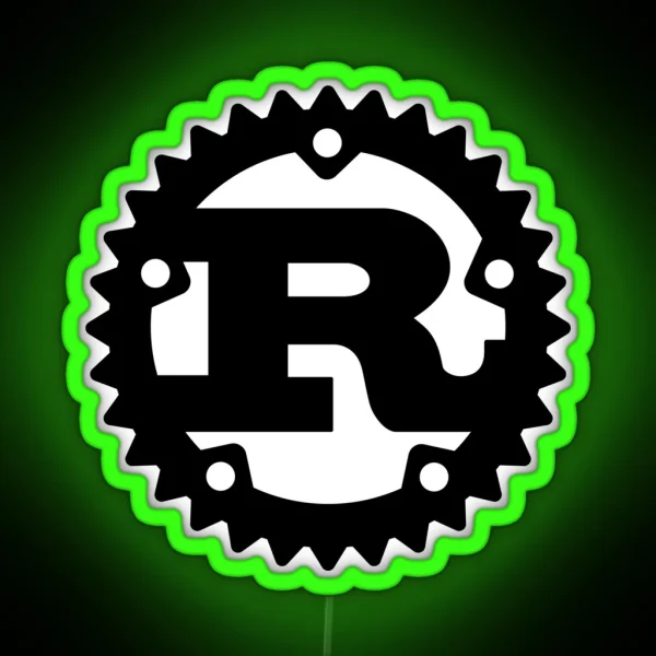 RUST Logo RGB Neon Sign