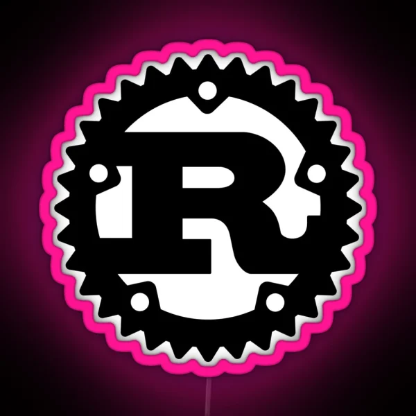 RUST Logo RGB Neon Sign