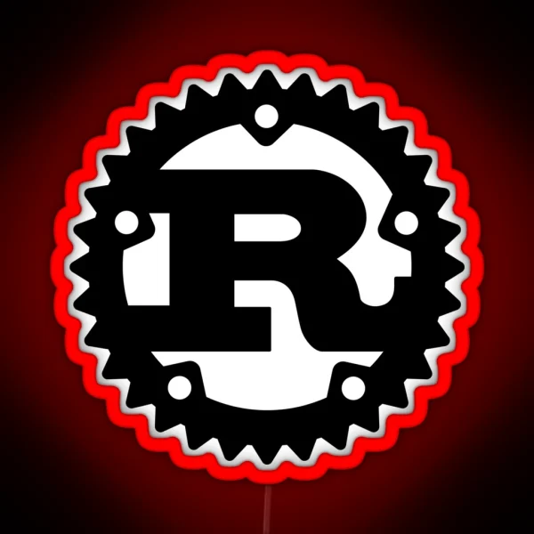 RUST Logo RGB Neon Sign