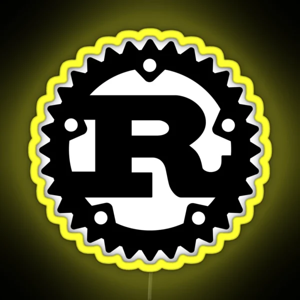 RUST Logo RGB Neon Sign