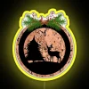 rustic-christmas-forest-deer-silhouette-neon-sign-yellow