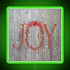 Rustic Christmas Joy RGB Neon Sign (Green Version)