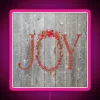 Rustic Christmas Joy Pink RGB Neon Sign