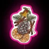 Rustic Christmas LED RGB Neon Sign - Pink