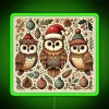 rustic-christmas-owls-santa-hats-neon-sign-green