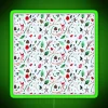 Rustic Christmas Neon Sign with Green RGB Pattern