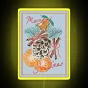 rustic merry christmas neon sign rgb yellow