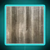 Rustic Wood Texture with RGB Neon Sign - Blue Background
