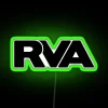 Richmond Virginia Neon Sign with Modern RGB Lighting - Green Version