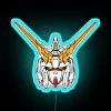 rx-0 unicorn gundam rgb neon sign in blue
