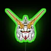 rx-0 unicorn gundam rgb neon sign green