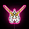 The SEO-friendly alt text for the image is: "RX-0 Unicorn Gundam Neon Pink Sign".