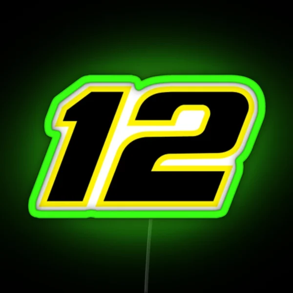 Ryan Blaney 12 RGB Neon Sign