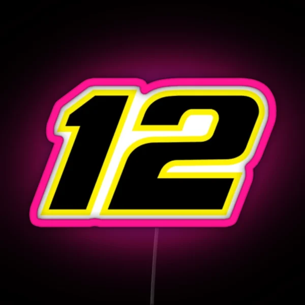 Ryan Blaney 12 RGB Neon Sign
