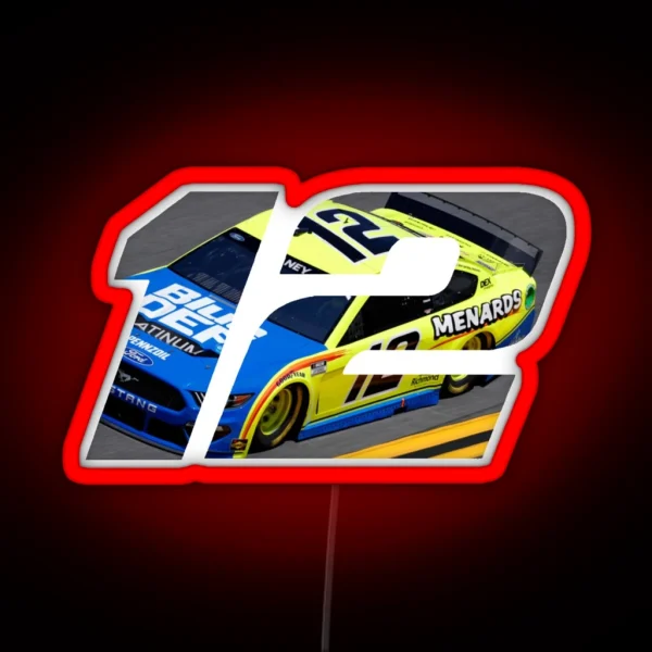 Ryan Blaney Car 12 RGB Neon Sign
