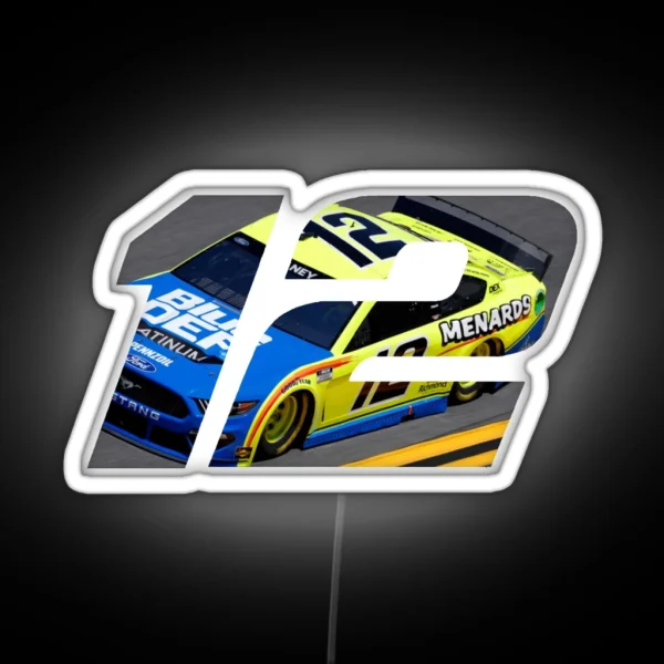 Ryan Blaney Car 12 RGB Neon Sign