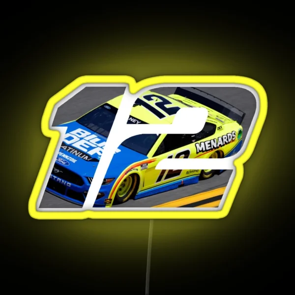 Ryan Blaney Car 12 RGB Neon Sign