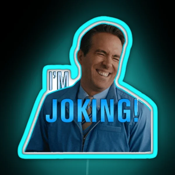 Ryan Reynolds RGB Neon Sign