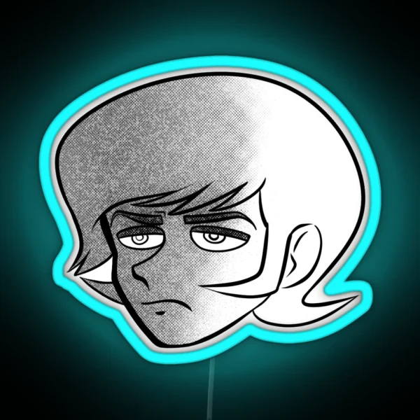 Ryo Asuka Manga Devilman RGB Neon Sign