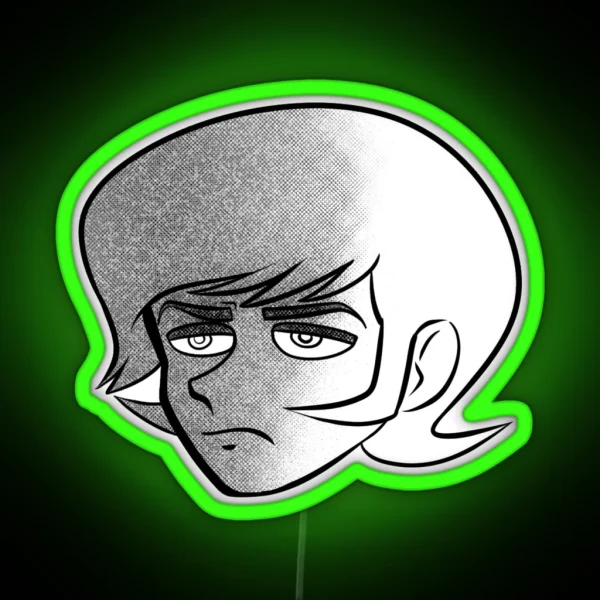 Ryo Asuka Manga Devilman RGB Neon Sign
