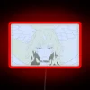 rgb neon sign displaying ryo i'm satan in bold red letters