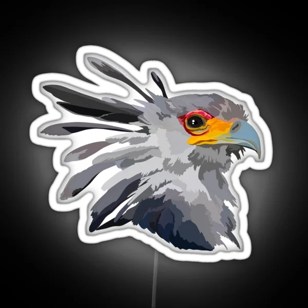S Is For Secretary Bird RGB Neon Sign