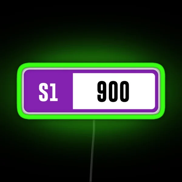 S1 900 Forza Performance Index RGB Neon Sign