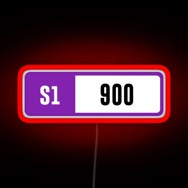 S1 900 Forza Performance Index RGB Neon Sign