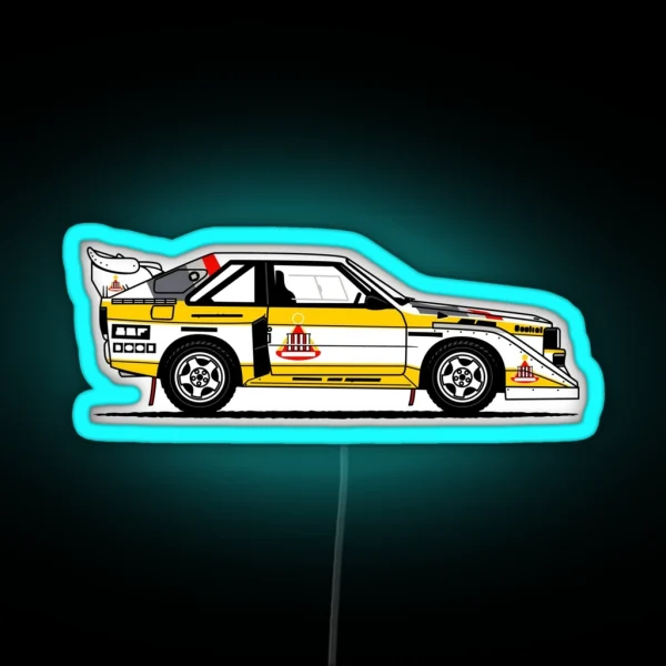 S1 Group B Classic Rally Car RGB Neon Sign