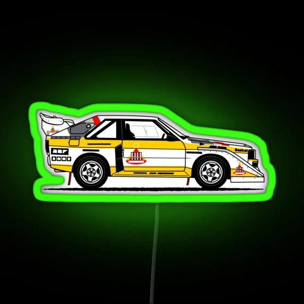 S1 Group B Classic Rally Car RGB Neon Sign