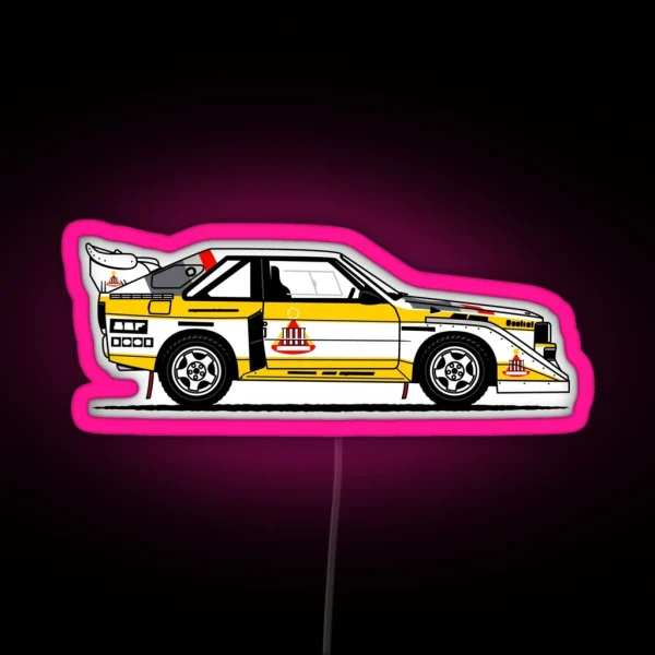 S1 Group B Classic Rally Car RGB Neon Sign