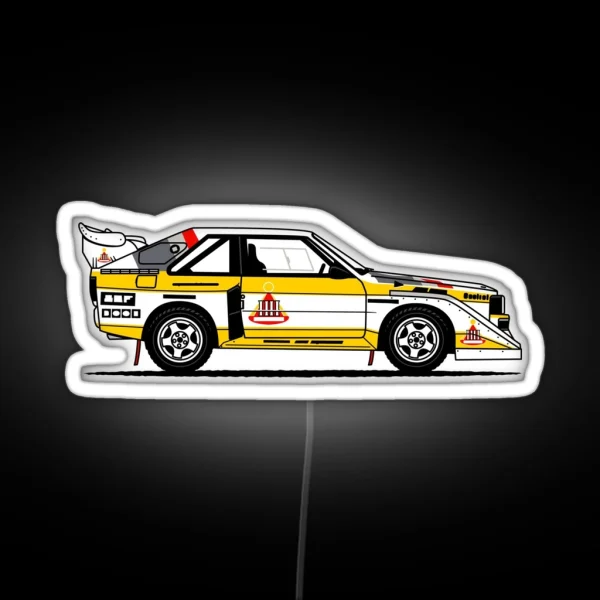 S1 Group B Classic Rally Car RGB Neon Sign